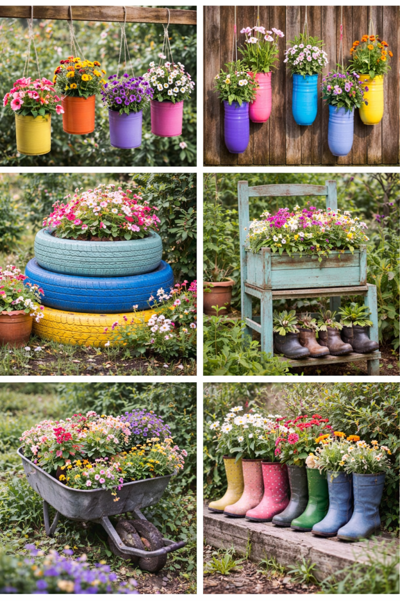 Fabriquez vos propres pots de jardin à petit budget pots de jardin a faire soi meme a petit budget 5