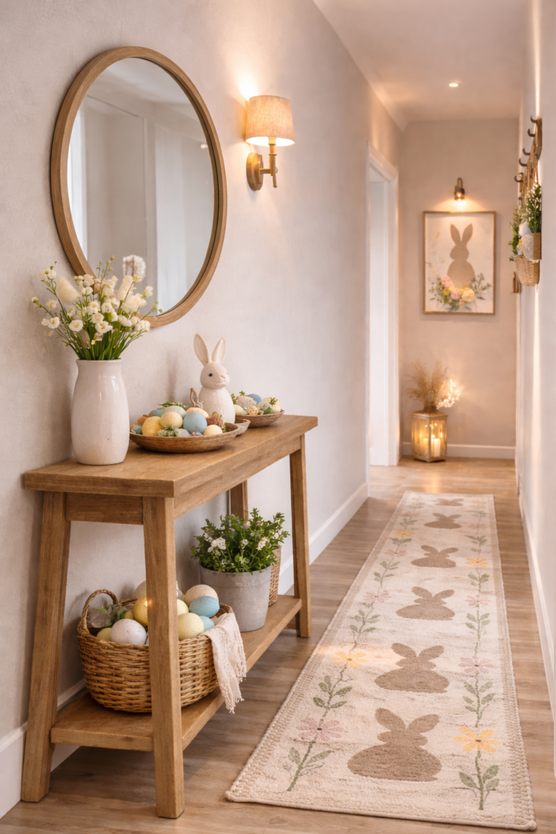 Idées créatives pour décorer l'entrée à l'occasion de Pâques idees creatives pour decorer lentree a loccasion de paques 7