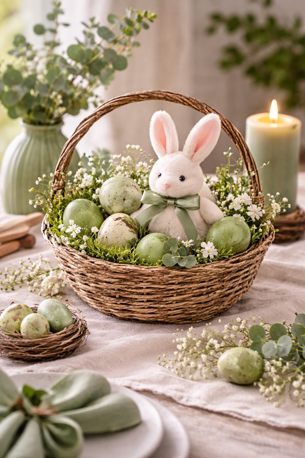 Idées de décoration de Pâques en tons verts : élégance naturelle et inspiration créative Idées de décoration de Pâques en tons verts : élégance naturelle et inspiration créative idees de decoration de paques en tons verts 1