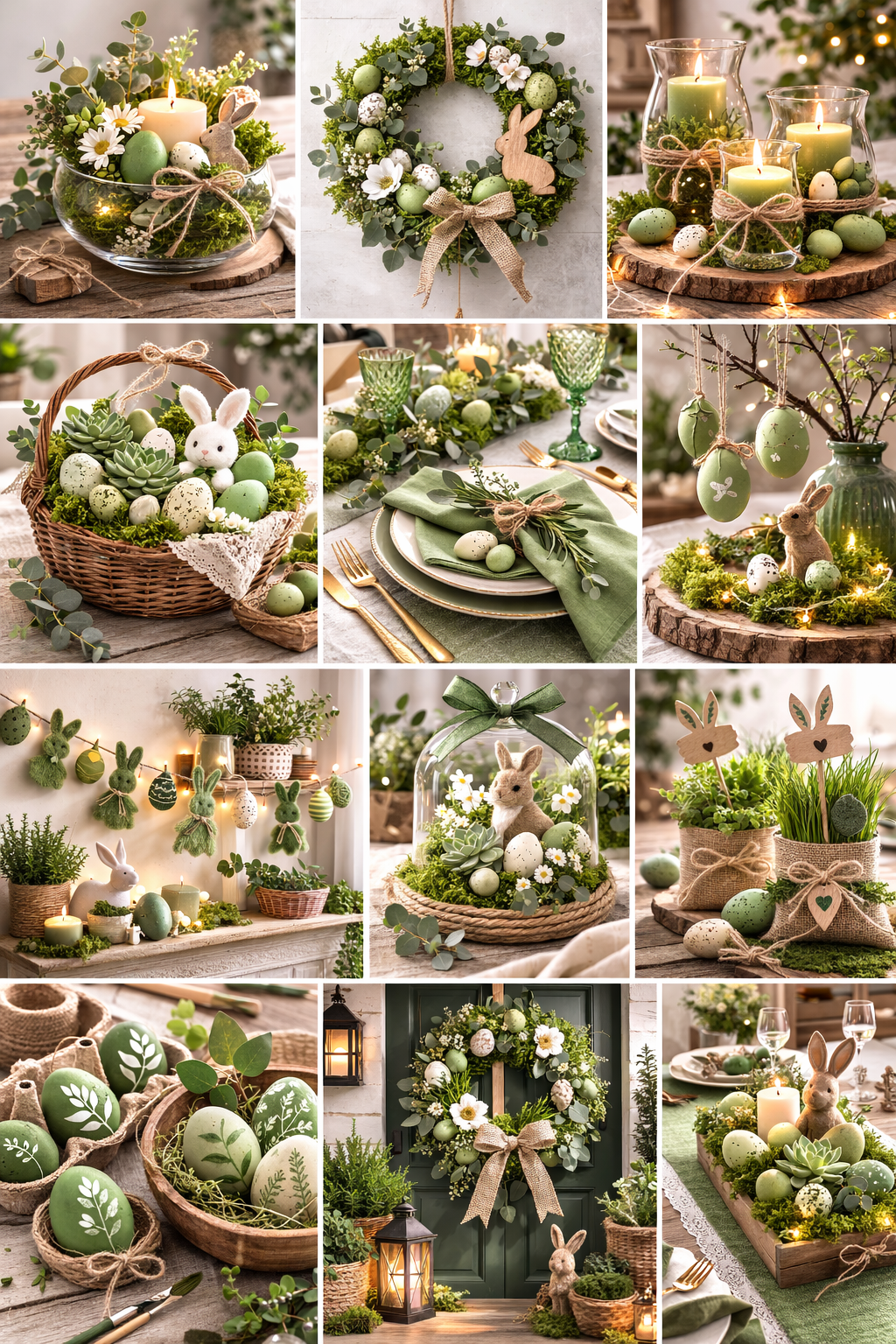 Idées de décoration de Pâques en tons verts : élégance naturelle et inspiration créative Idées de décoration de Pâques en tons verts : élégance naturelle et inspiration créative idees de decoration de paques en tons verts