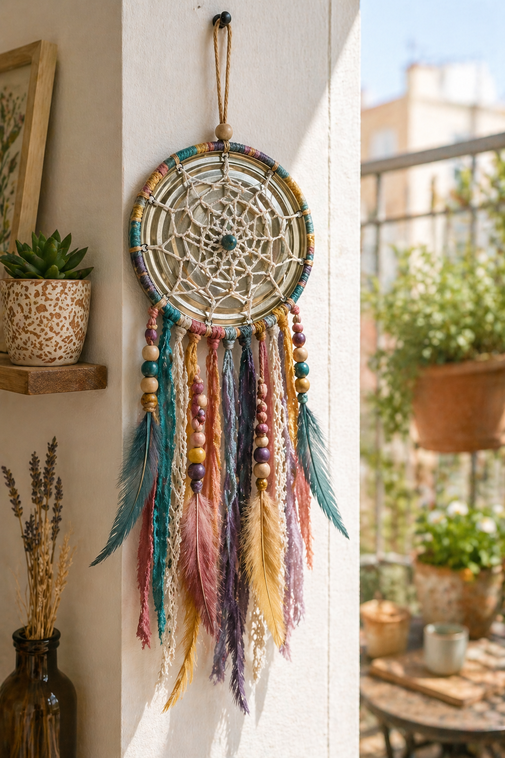 Attrape-rêves fabriqué avec des couvercles de boîtes de conserve : une idée déco recyclée, poétique et facile Attrape-rêves fabriqué avec des couvercles de boîtes de conserve : une idée déco recyclée, poétique et facile attrape reves fabrique avec des couvercles de boites de conserve 3