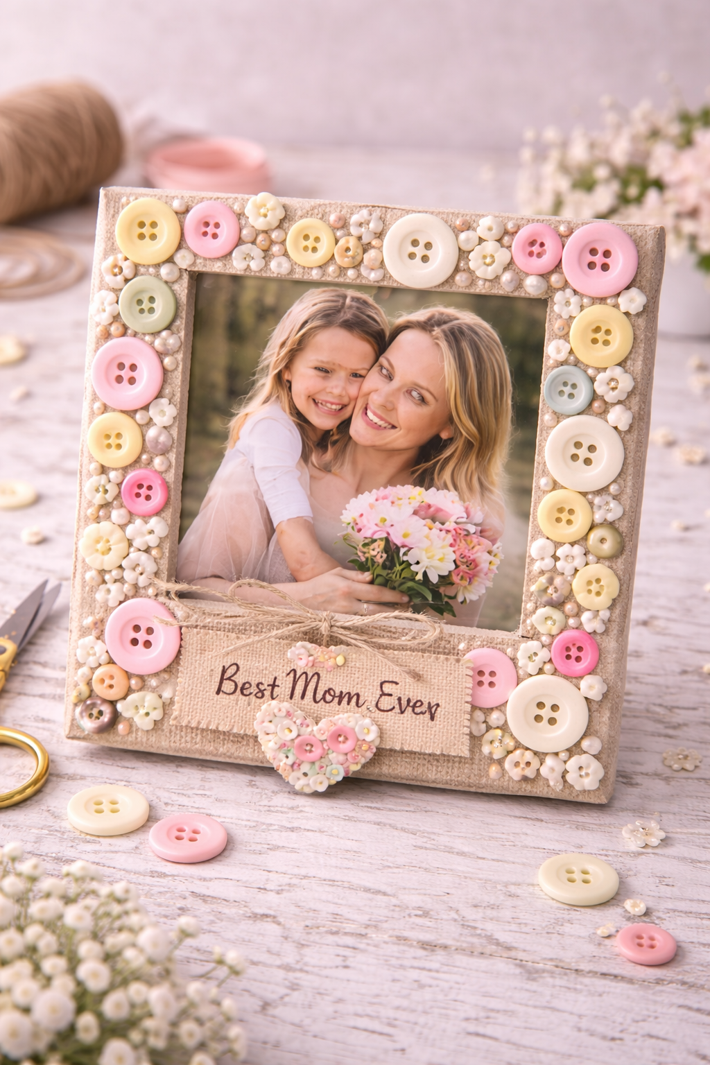 Bricolages avec des boutons pour la fête des Mères : idées créatives, faciles et pleines de charme Bricolages avec des boutons pour la fête des Mères : idées créatives, faciles et pleines de charme bricolages avec des boutons pour la fete des meres 2