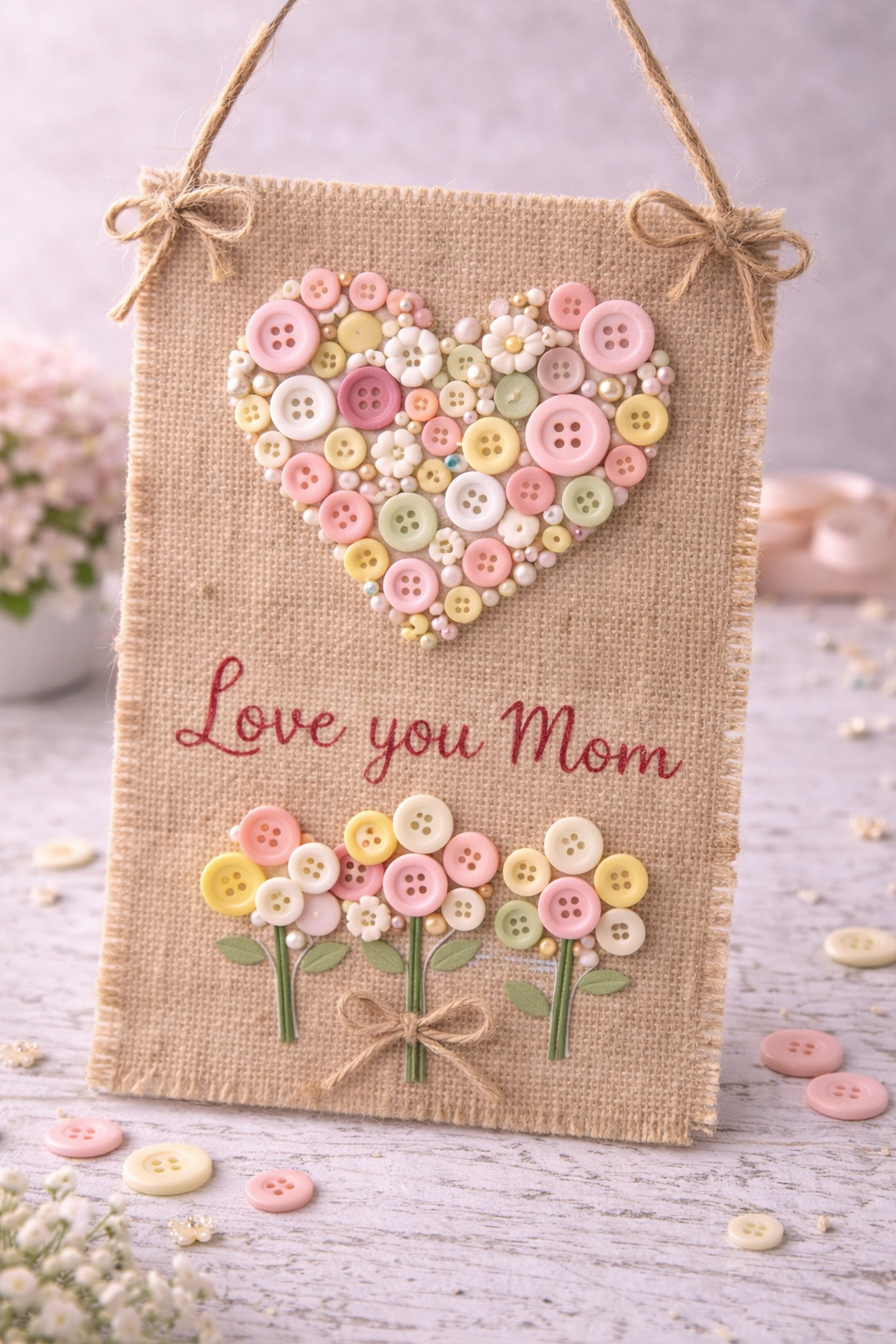 Bricolages avec des boutons pour la fête des Mères : idées créatives, faciles et pleines de charme Bricolages avec des boutons pour la fête des Mères : idées créatives, faciles et pleines de charme bricolages avec des boutons pour la fete des meres 9