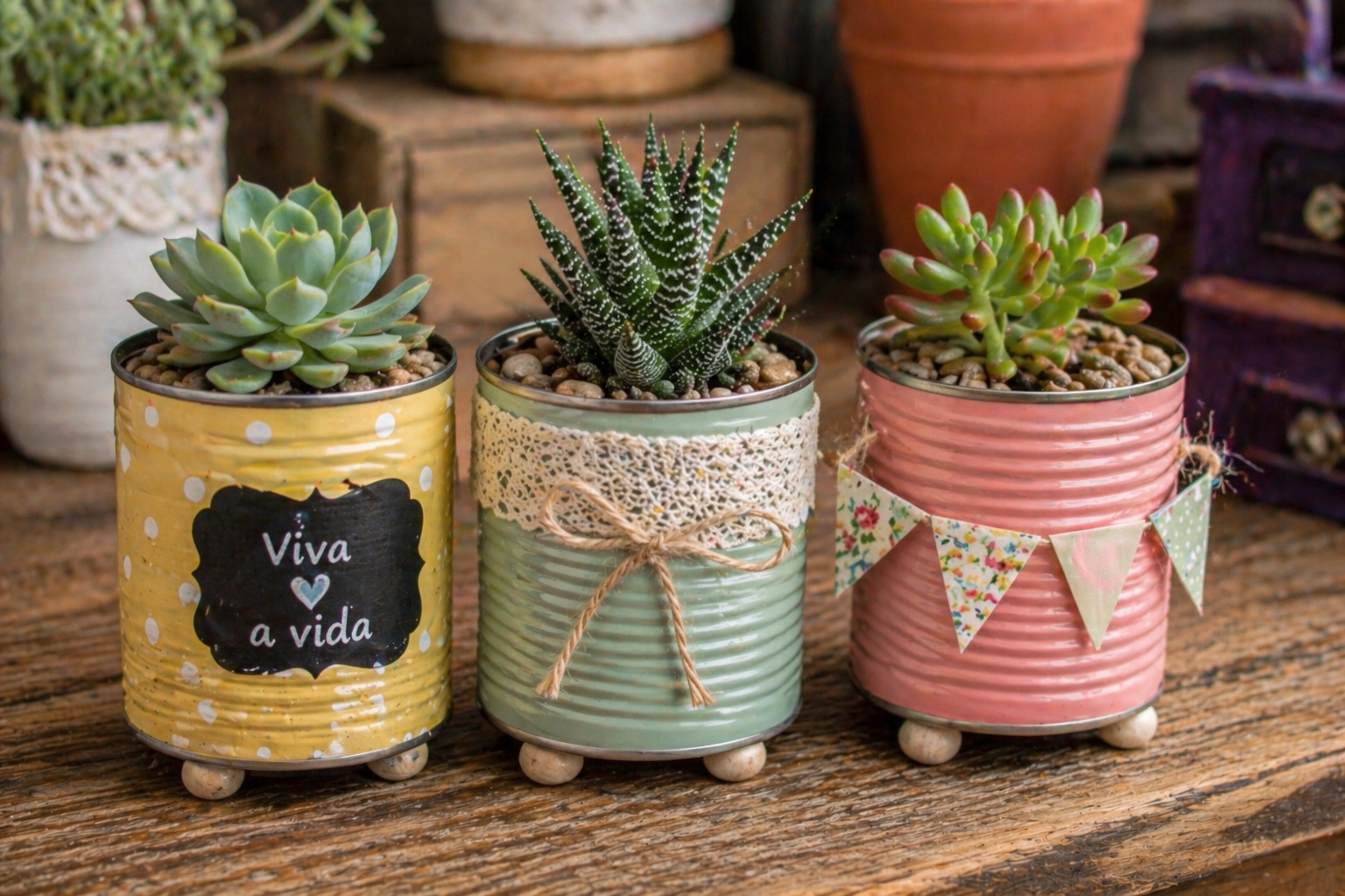 Comment planter des mini-succulentes dans des boîtes de conserve : l’idée récup’ chic, facile et pleine de charme Comment planter des mini-succulentes dans des boîtes de conserve : l’idée récup’ chic, facile et pleine de charme comment planter des mini succulentes dans des boites de conserve 5