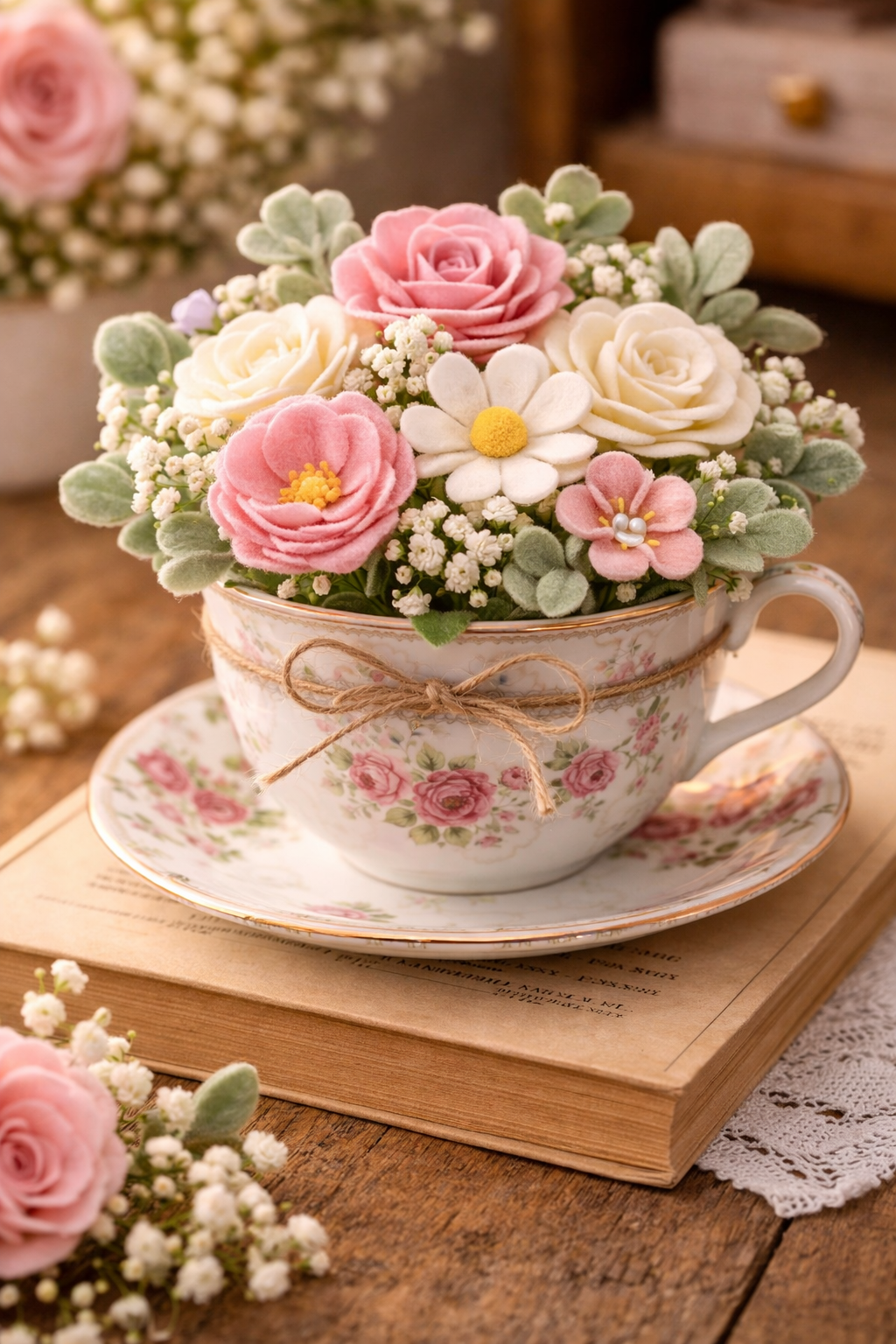 Composition florale en feutre pour la fête des mères : une idée douce, créative et pleine d’émotion Composition florale en feutre pour la fête des mères : une idée douce, créative et pleine d’émotion composition florale en feutre pour la fete des meres 3