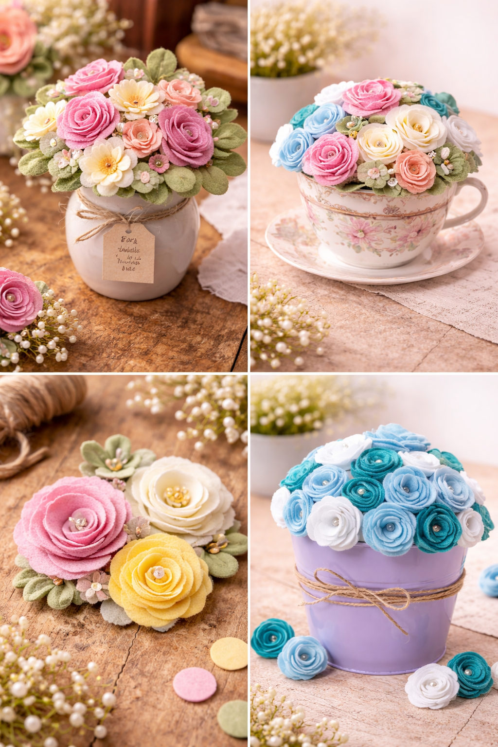 Composition florale en feutre pour la fête des mères : une idée douce, créative et pleine d’émotion Composition florale en feutre pour la fête des mères : une idée douce, créative et pleine d’émotion composition florale en feutre pour la fete des meres 4