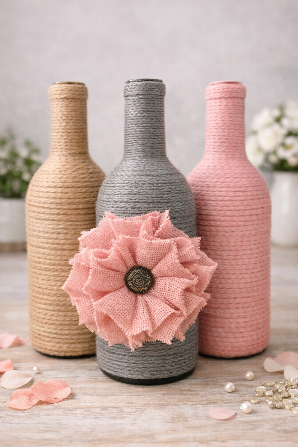 Idées de décorations de fête des Mères avec bouteilles en verre Idées de décorations de fête des Mères avec bouteilles en verre decorations pour la fete des meres avec des bouteilles en verre 4