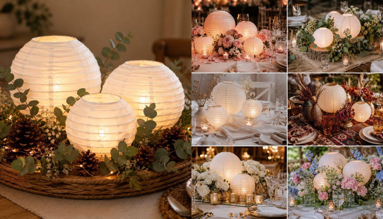 Idées de centres de table avec lanternes en papier Idées de centres de table avec lanternes en papier centres de table avec lanternes en papier