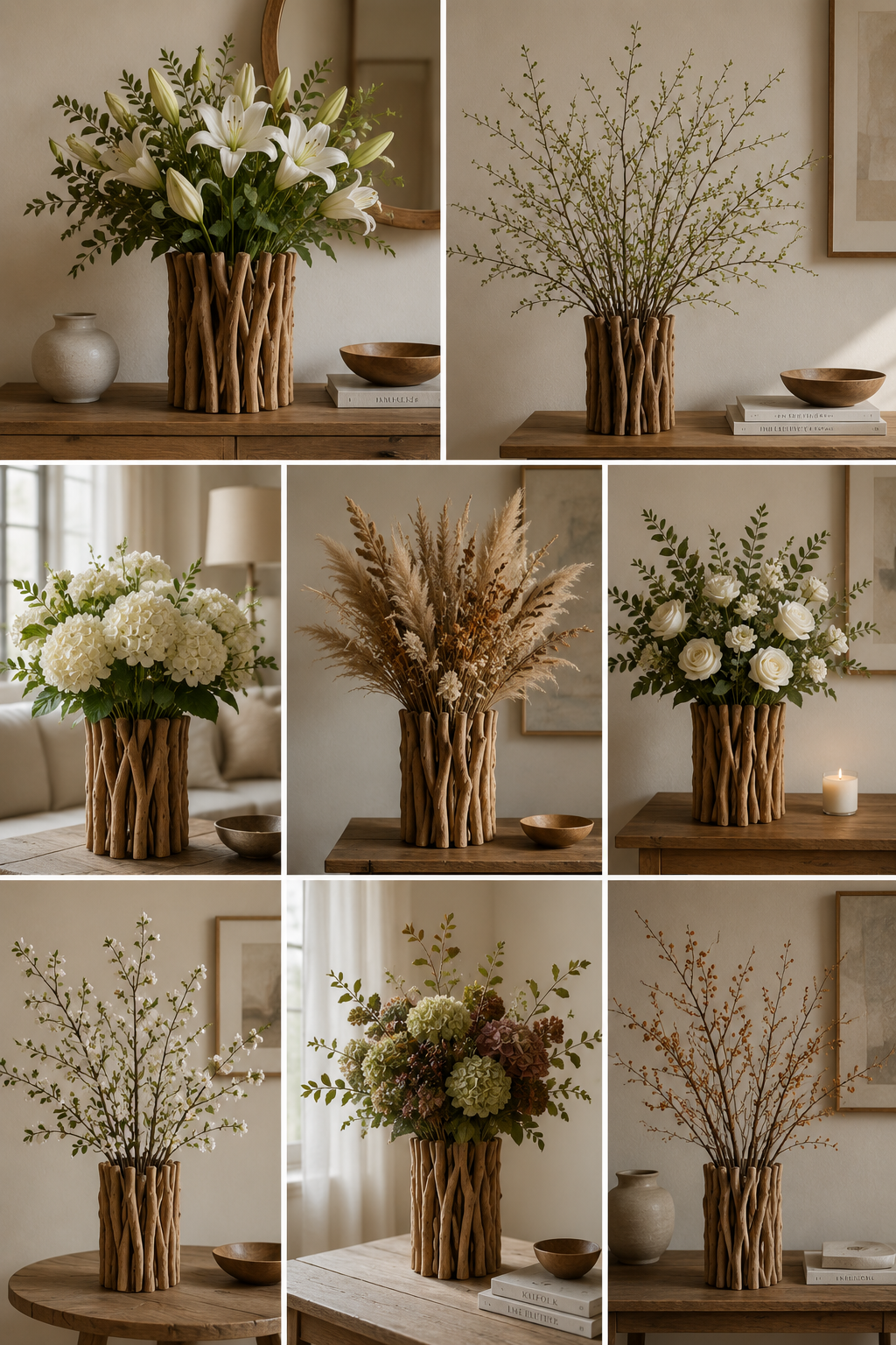 Idées de décoration avec des rames sèches originale Idées de décoration avec des rames sèches originale decoration avec des rames seches originale 3