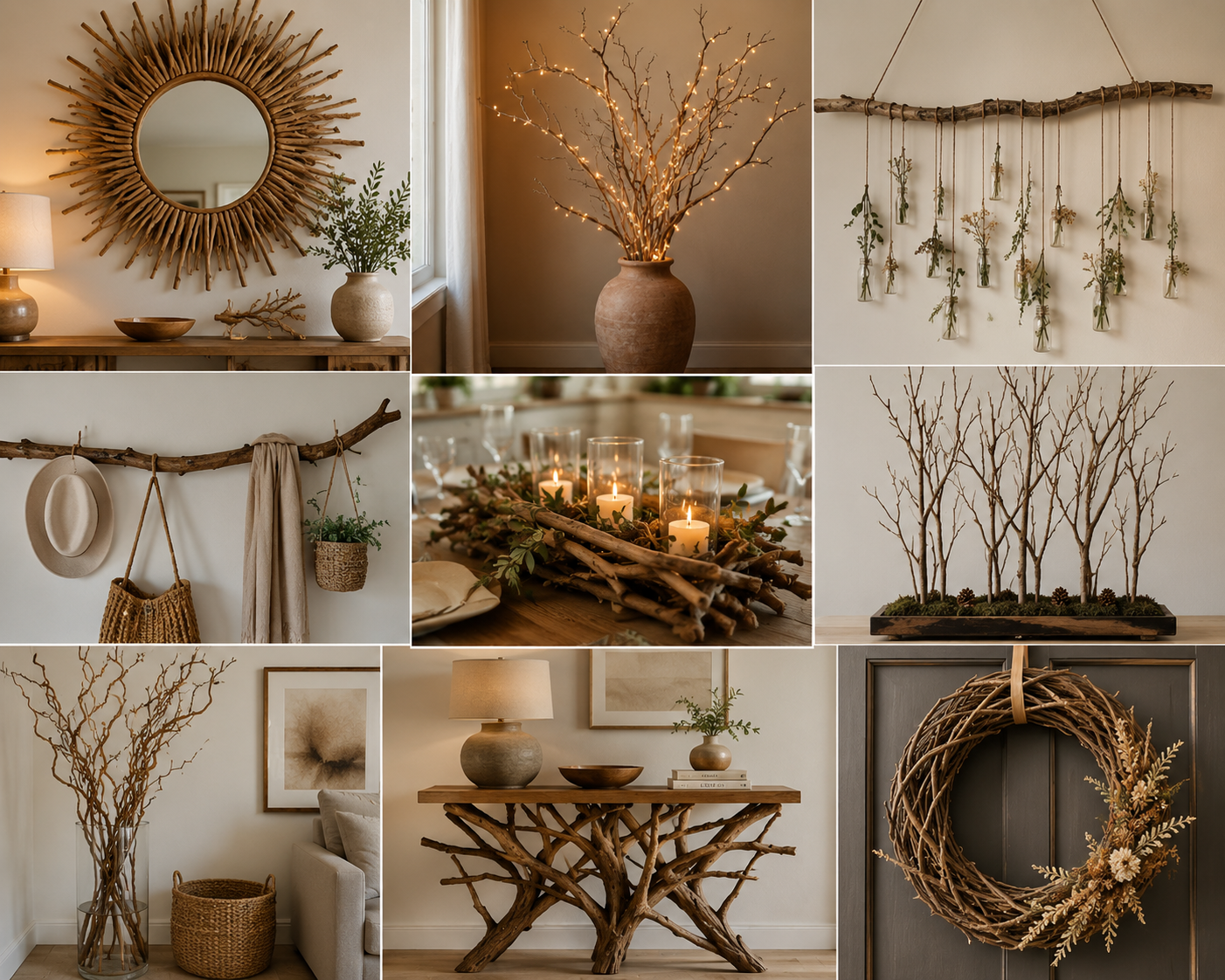 Idées de décoration avec des rames sèches originale Idées de décoration avec des rames sèches originale decoration avec des rames seches originale 4