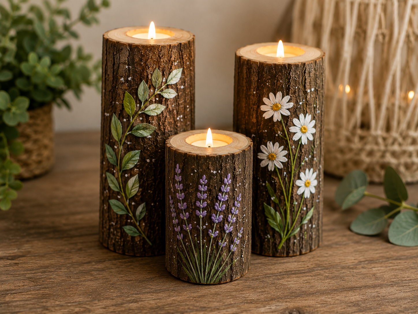 Idées pour peindre des bûches en bois et les utiliser en déco Idées pour peindre des bûches en bois et les utiliser en déco idees pour peindre des buches en bois et les utiliser en decoration 5
