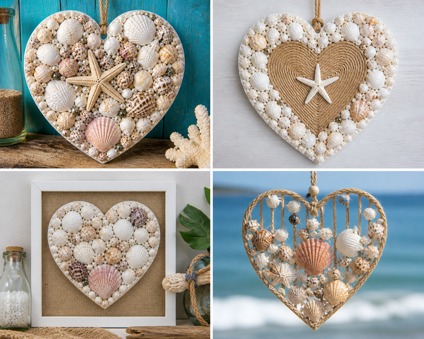 Jolis cœurs avec des coquillages : idées poétiques et faciles pour une décoration bord de mer Jolis cœurs avec des coquillages : idées poétiques et faciles pour une décoration bord de mer jolis coeurs avec des coquillages 4