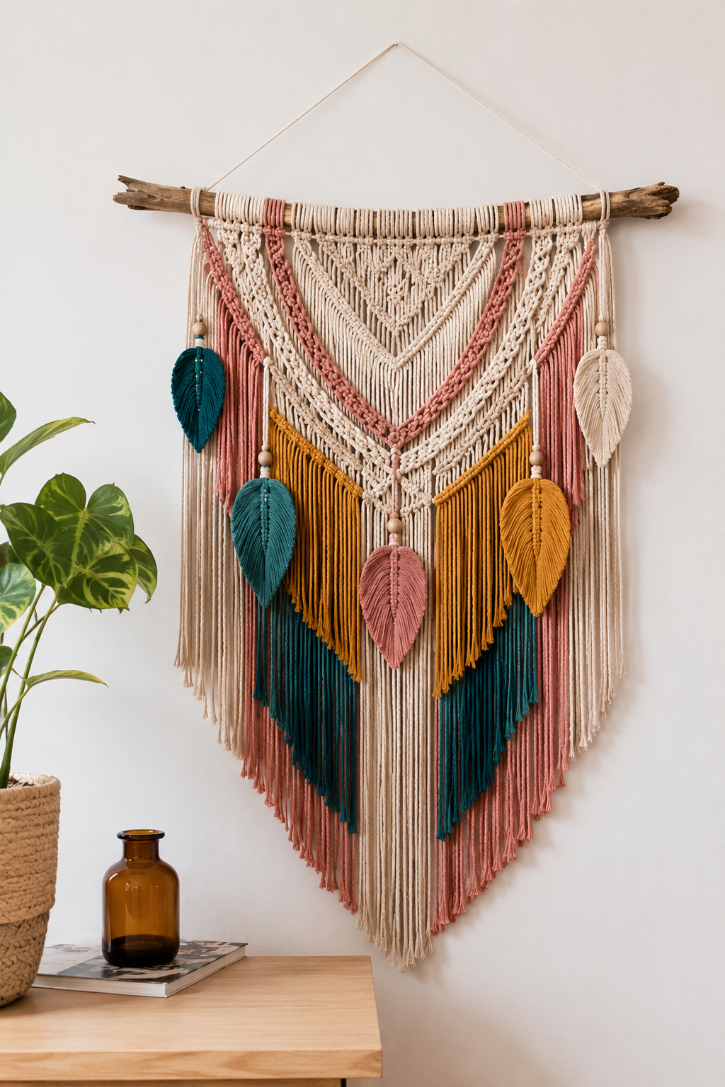 Idées de macramé de mur moderne pour décorer votre maison Idées de macramé de mur moderne pour décorer votre maison macrame de mur moderne