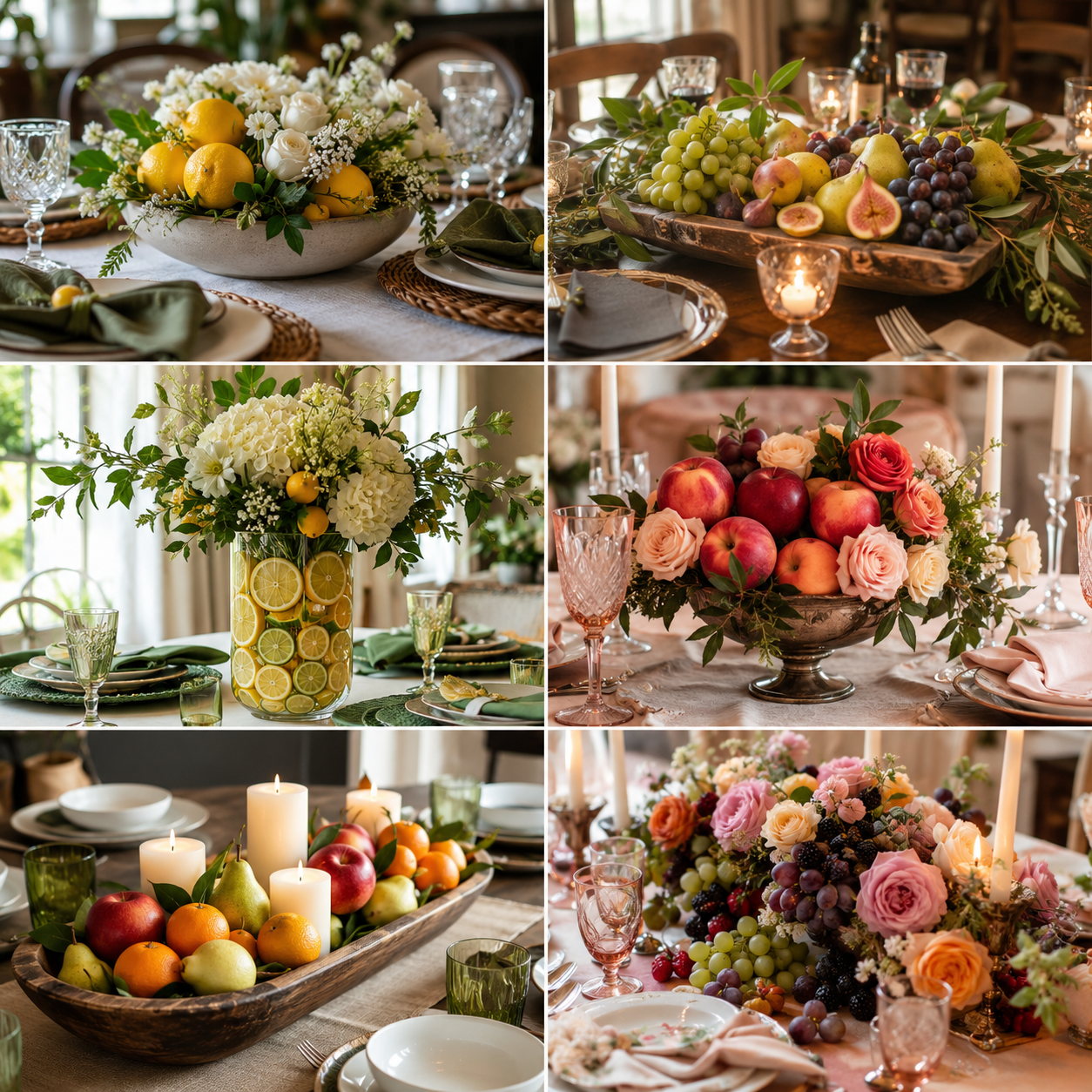 Magnifiques centres de table composés de fleurs et de fruits Magnifiques centres de table composés de fleurs et de fruits magnifiques centres de table composes de fleurs et de fruits 2