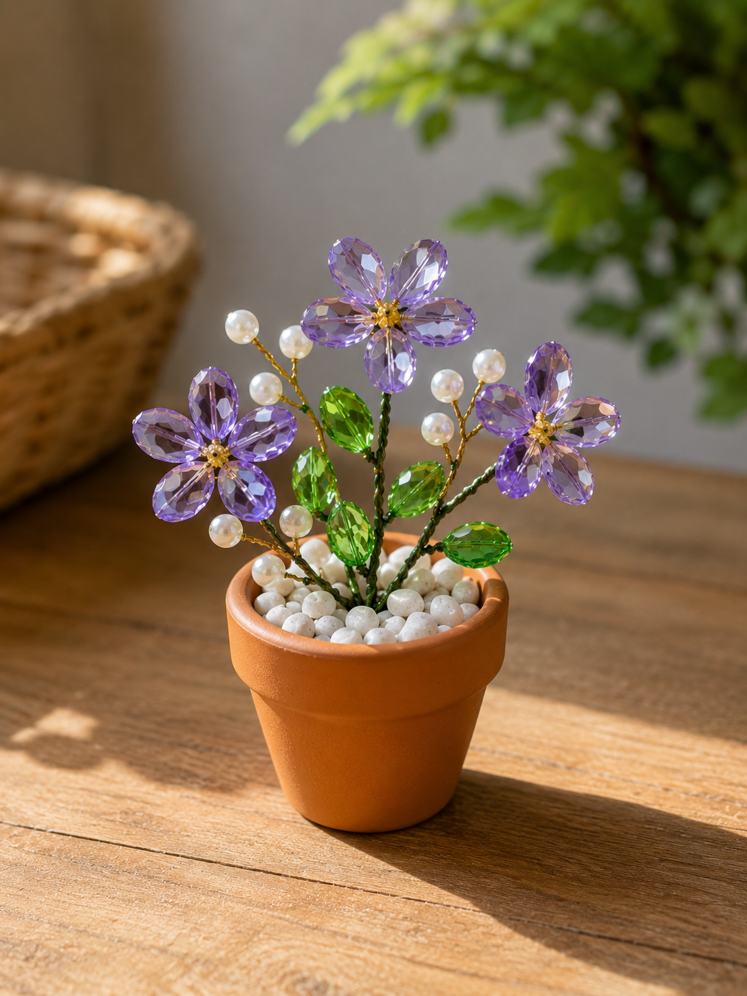 Pots de Fleurs Miniatures Ornés de Perles et Bijoux Pots de Fleurs Miniatures Ornés de Perles et Bijoux pots de fleurs miniatures ornes de perles et de bijoux 2 8
