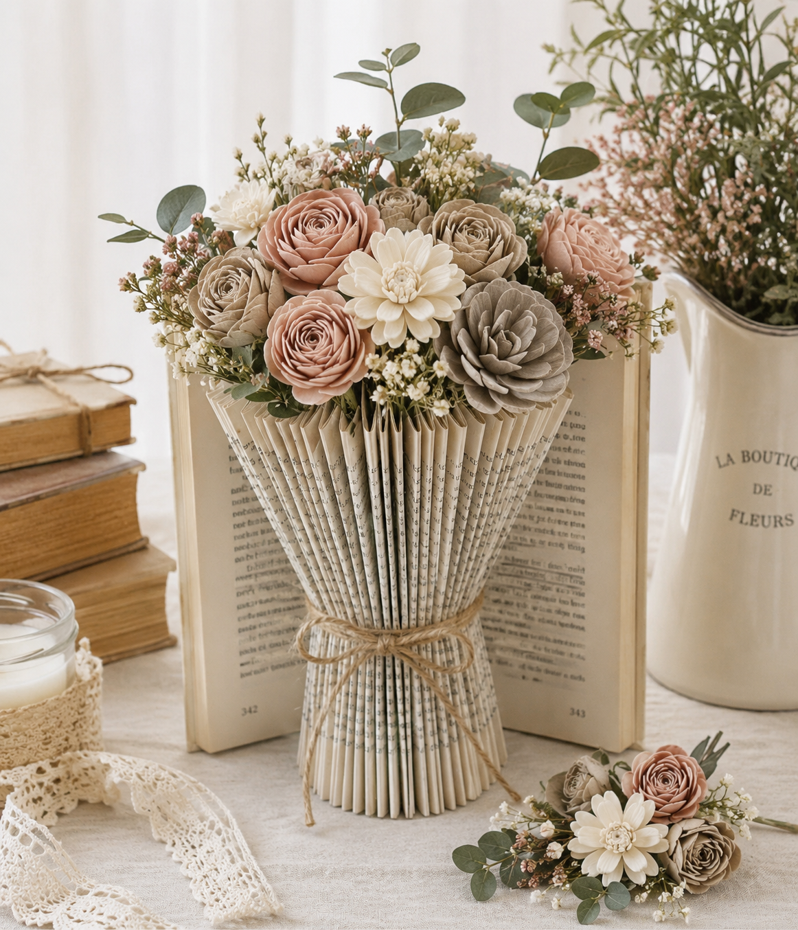 Transformez vos livres en compositions florales : idées poétiques pour une décoration unique Transformez vos livres en compositions florales : idées poétiques pour une décoration unique transformez vos livres en compositions florales 1