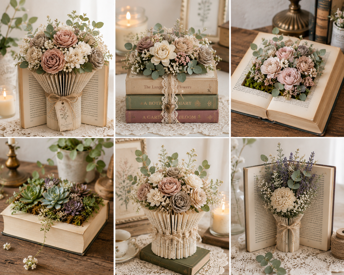 Transformez vos livres en compositions florales : idées poétiques pour une décoration unique Transformez vos livres en compositions florales : idées poétiques pour une décoration unique transformez vos livres en compositions florales 5