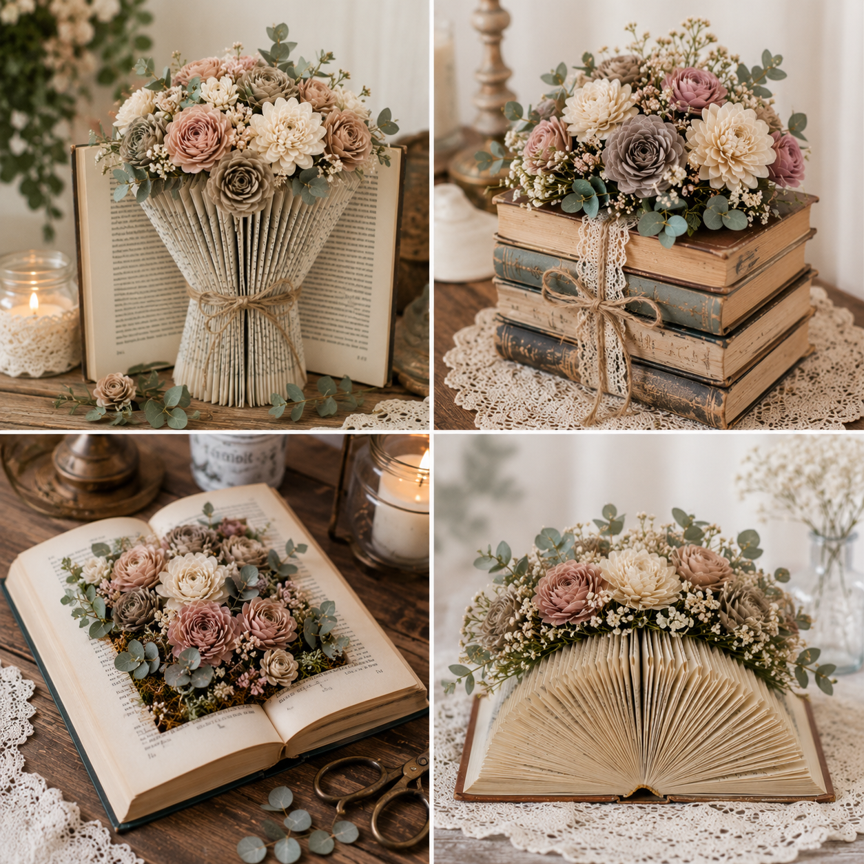 Transformez vos livres en compositions florales : idées poétiques pour une décoration unique Transformez vos livres en compositions florales : idées poétiques pour une décoration unique transformez vos livres en compositions florales 7