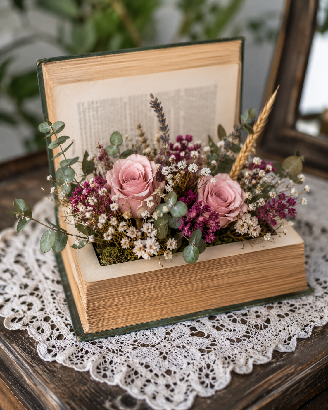 Transformez vos livres en compositions florales : idées poétiques pour une décoration unique Transformez vos livres en compositions florales : idées poétiques pour une décoration unique transformez vos livres en compositions florales