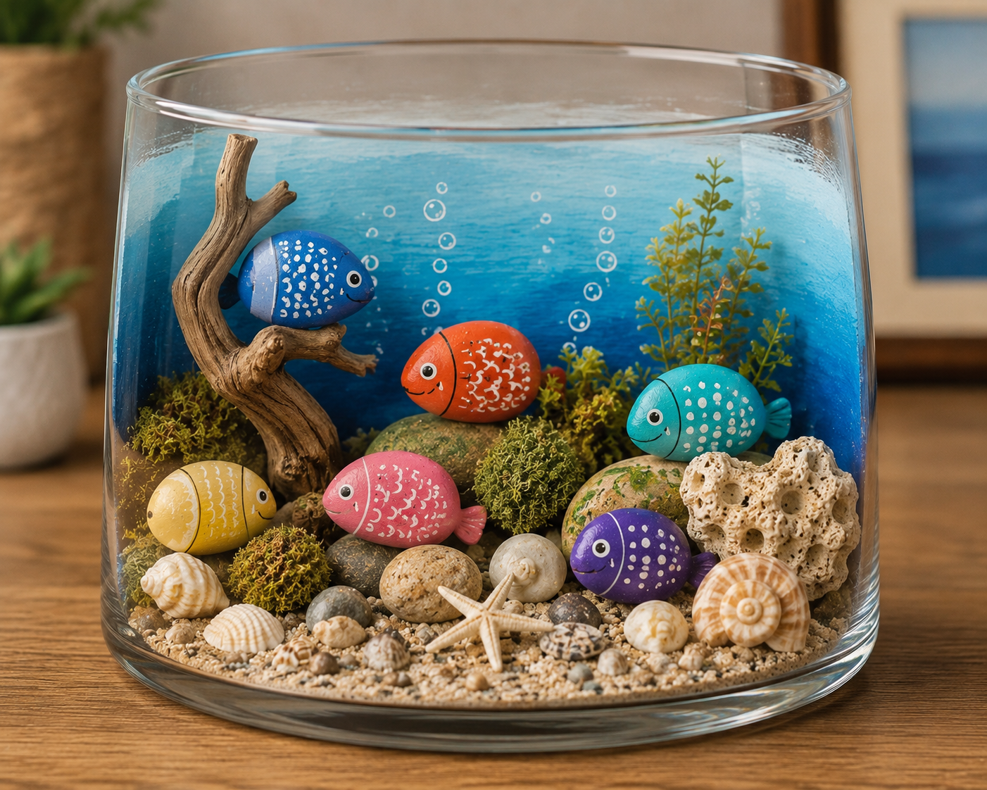 Aquarium avec poissons en pierre : idées créatives pour une décoration marine originale Aquarium avec poissons en pierre : idées créatives pour une décoration marine originale aquarium avec poissons en pierre 3 Copia