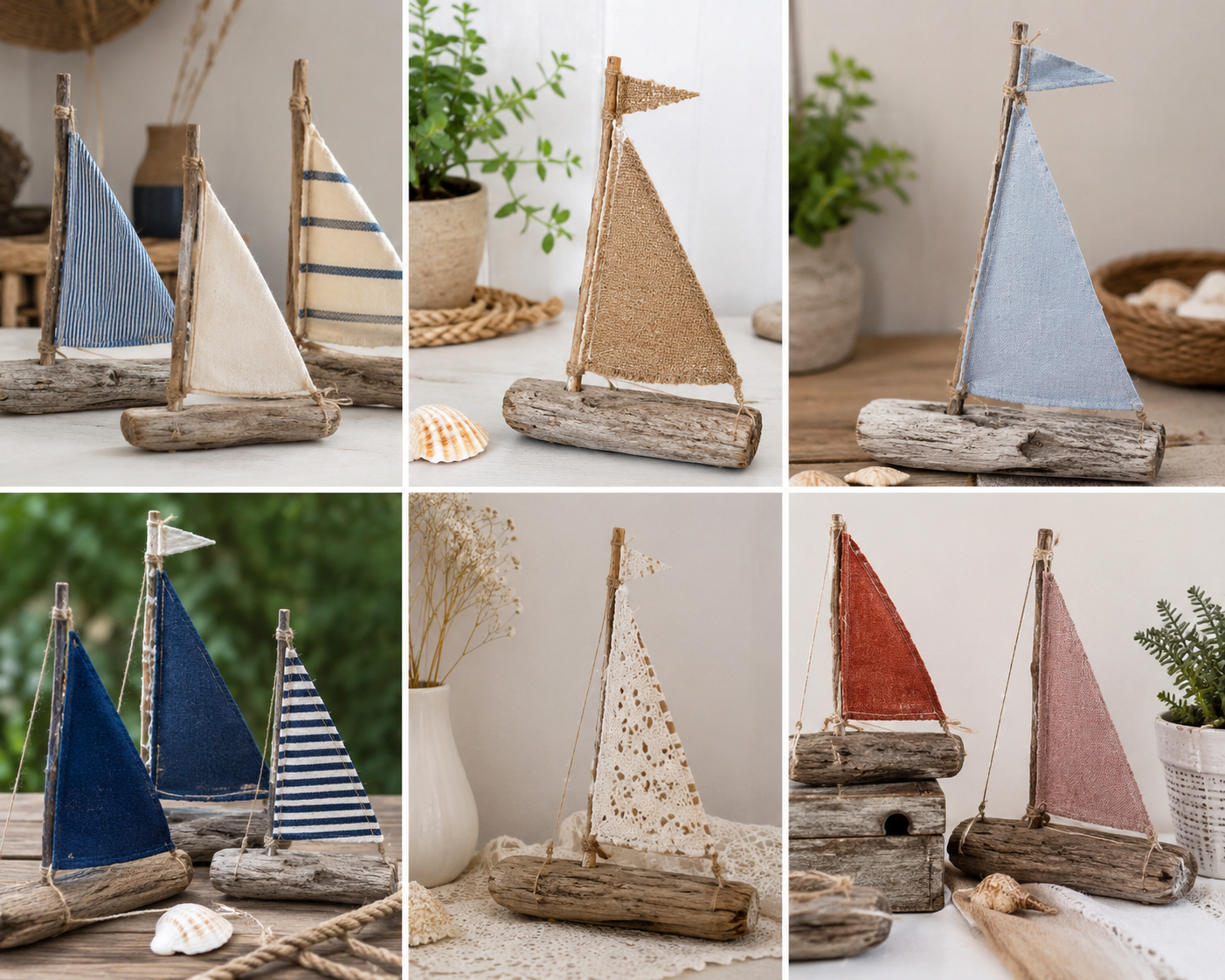 Bateaux décoratifs en tissu et en tronc d’arbre : idées artisanales Bateaux décoratifs en tissu et en tronc d’arbre : idées artisanales bateaux decoratifs en tissu et en tronc arbre