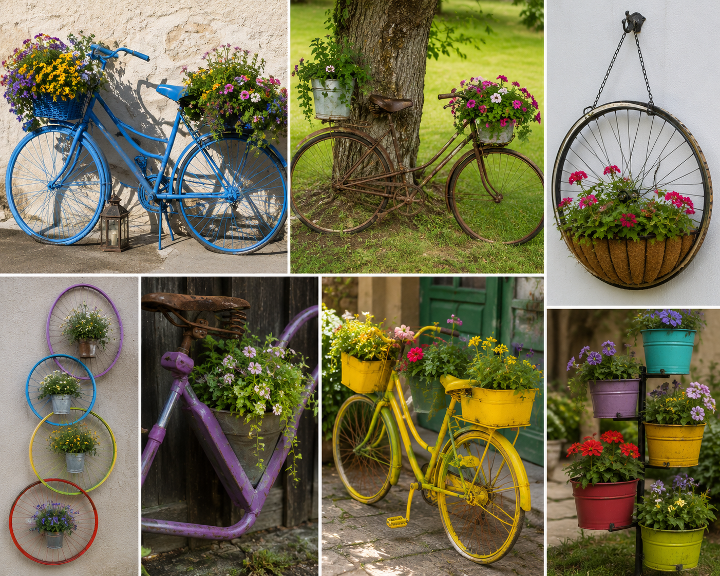 Idées originales pour transformer un vélo en pot de fleurs déco Idées originales pour transformer un vélo en pot de fleurs déco idees originales pour transformer un velo en pot de fleurs 5