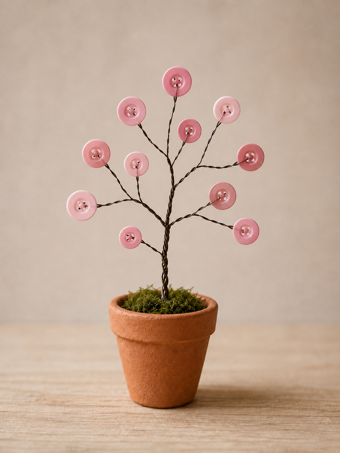 Magnifiques arbres en fil de fer et boutons pour déco unique Magnifiques arbres en fil de fer et boutons pour déco unique magnifiques arbres en fil de fer et boutons 1