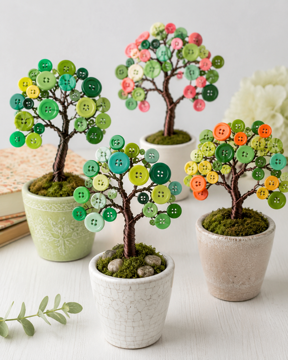 Magnifiques arbres en fil de fer et boutons pour déco unique Magnifiques arbres en fil de fer et boutons pour déco unique magnifiques arbres en fil de fer et boutons 3