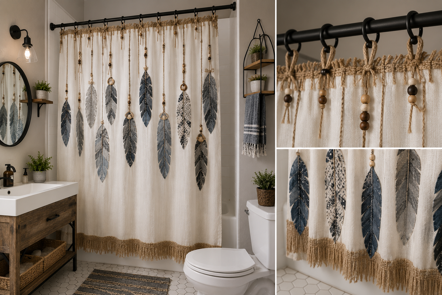 Rideaux confectionnés à partir de vieux jeans | Déco Rideaux confectionnés à partir de vieux jeans | Déco rideaux confectionnes a partir de vieux jeans 1