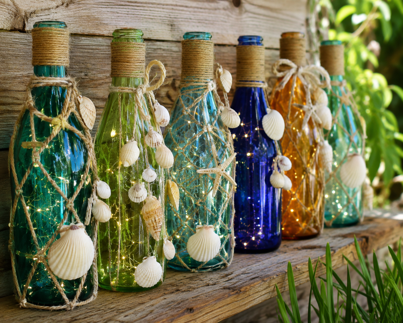 Découvrez les bouteilles en verre ornées de coquillages Découvrez les bouteilles en verre ornées de coquillages bouteilles en verre ornees de coquillages