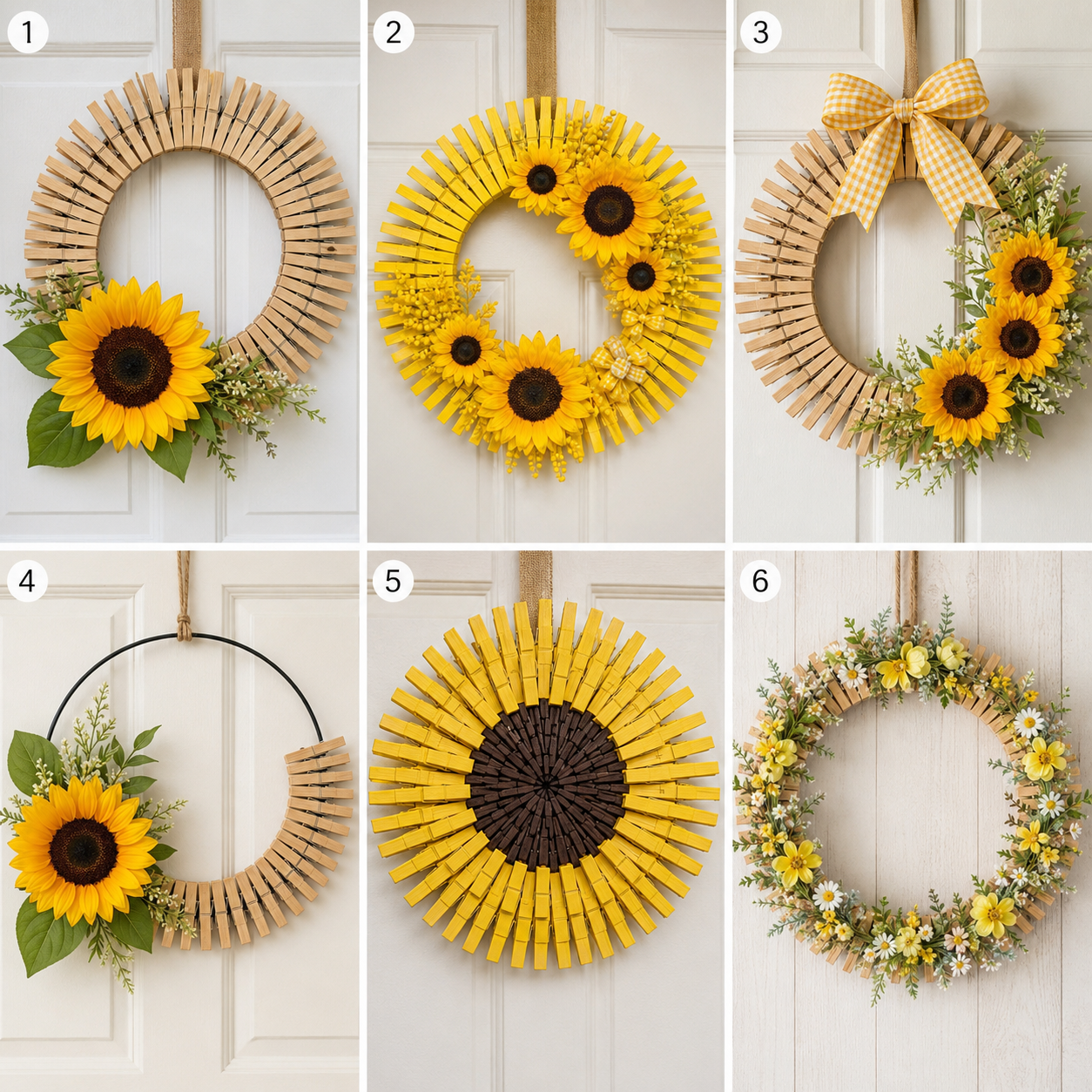 Comment faire une belle couronne de tournesol en pinces à linge Comment faire une belle couronne de tournesol en pinces à linge comment faire une belle couronne de tournesol en pinces a linge