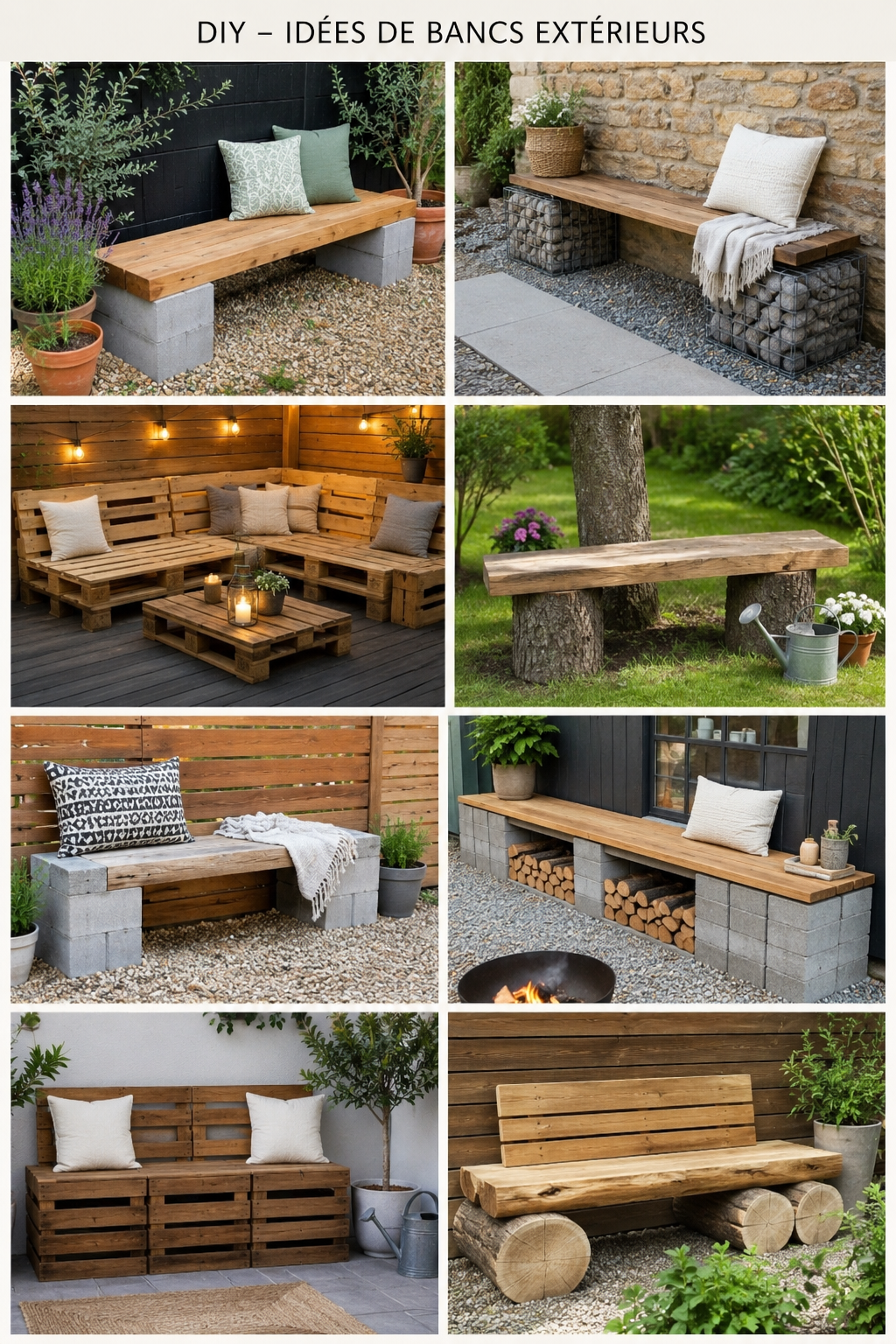 Différentes idées pour installer des bancs à l'extérieur pratiques Différentes idées pour installer des bancs à l'extérieur pratiques differentes idees pour installer des bancs a lexterieur 6
