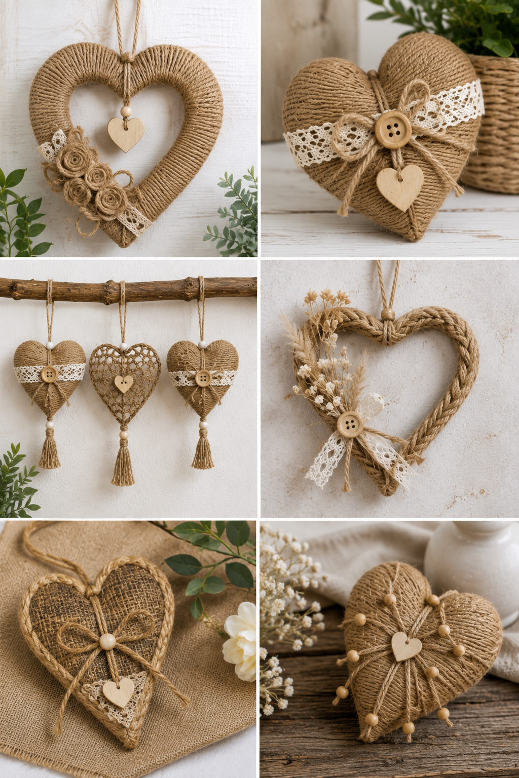 Idées Cœurs en jute pour une ambiance naturelle et cosy Idées Cœurs en jute pour une ambiance naturelle et cosy idees coeurs en jute 6