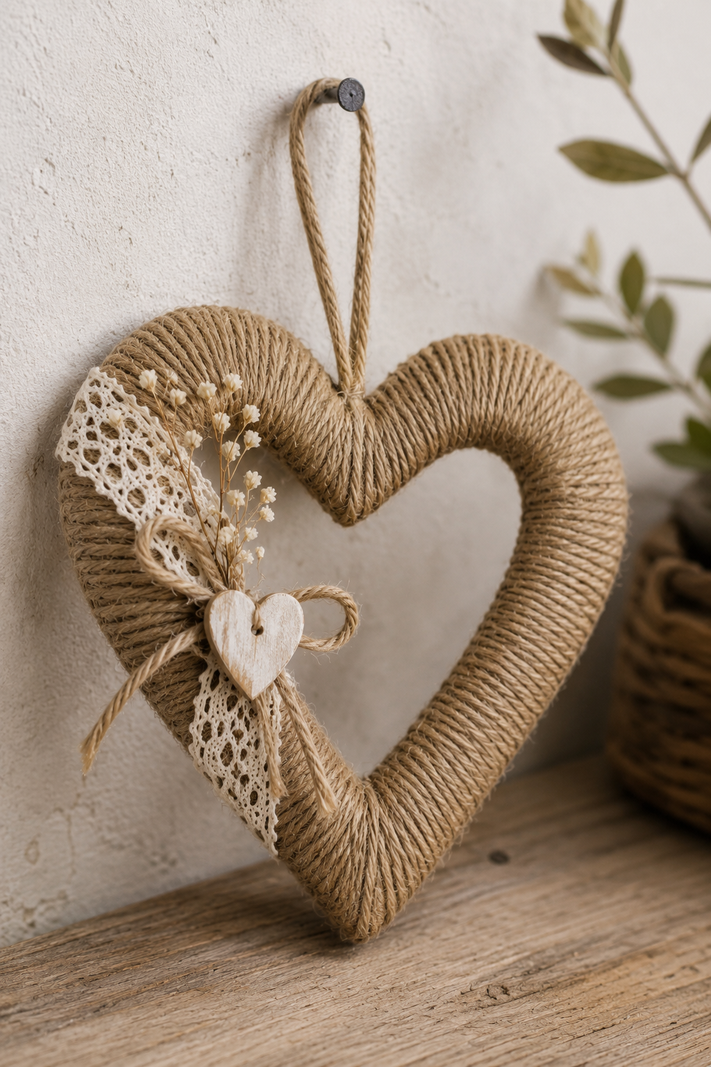 Idées Cœurs en jute pour une ambiance naturelle et cosy Idées Cœurs en jute pour une ambiance naturelle et cosy idees coeurs en jute 8