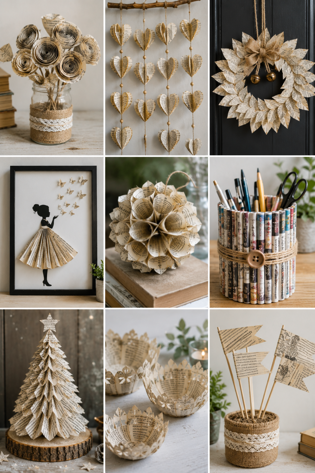 Idées de créations à réaliser avec des pages de livres, de journaux et de magazines Idées de créations à réaliser avec des pages de livres, de journaux et de magazines idees de creations a realiser avec des pages de livres de journaux et de magazines 3