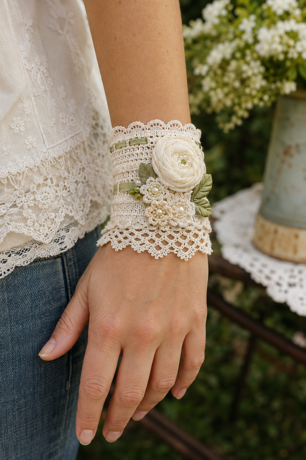 Bracelets vintage romantiques en tissu et dentelle : idées, styles et tutoriel Bracelets vintage romantiques en tissu et dentelle : idées, styles et tutoriel bracelets vintage romantiques en tissu et dentelle 4