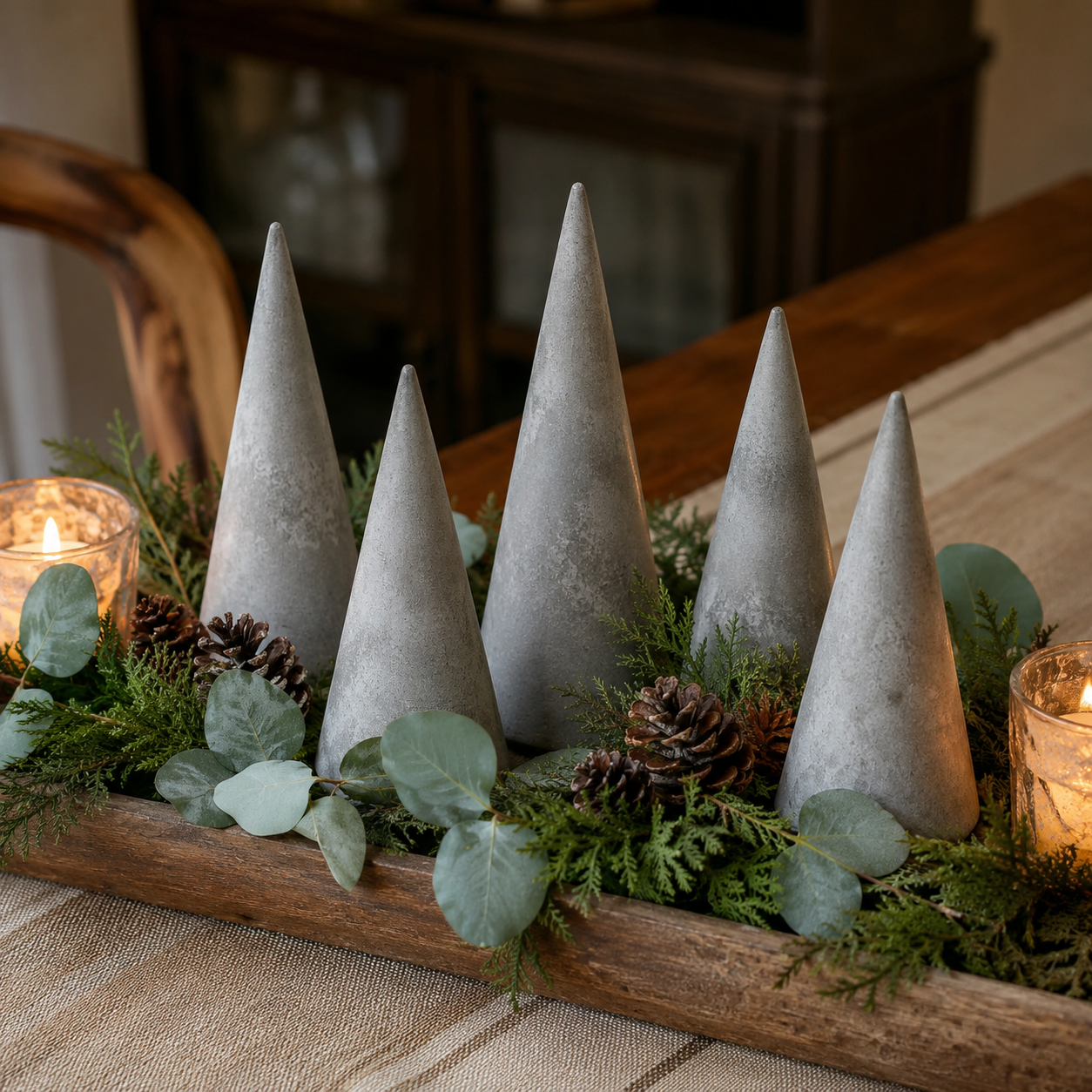 Idées de décorations de Noël créatives avec des cônes en ciment Idées de décorations de Noël créatives avec des cônes en ciment idees de decorations de noel creatives avec des cones en ciment 4