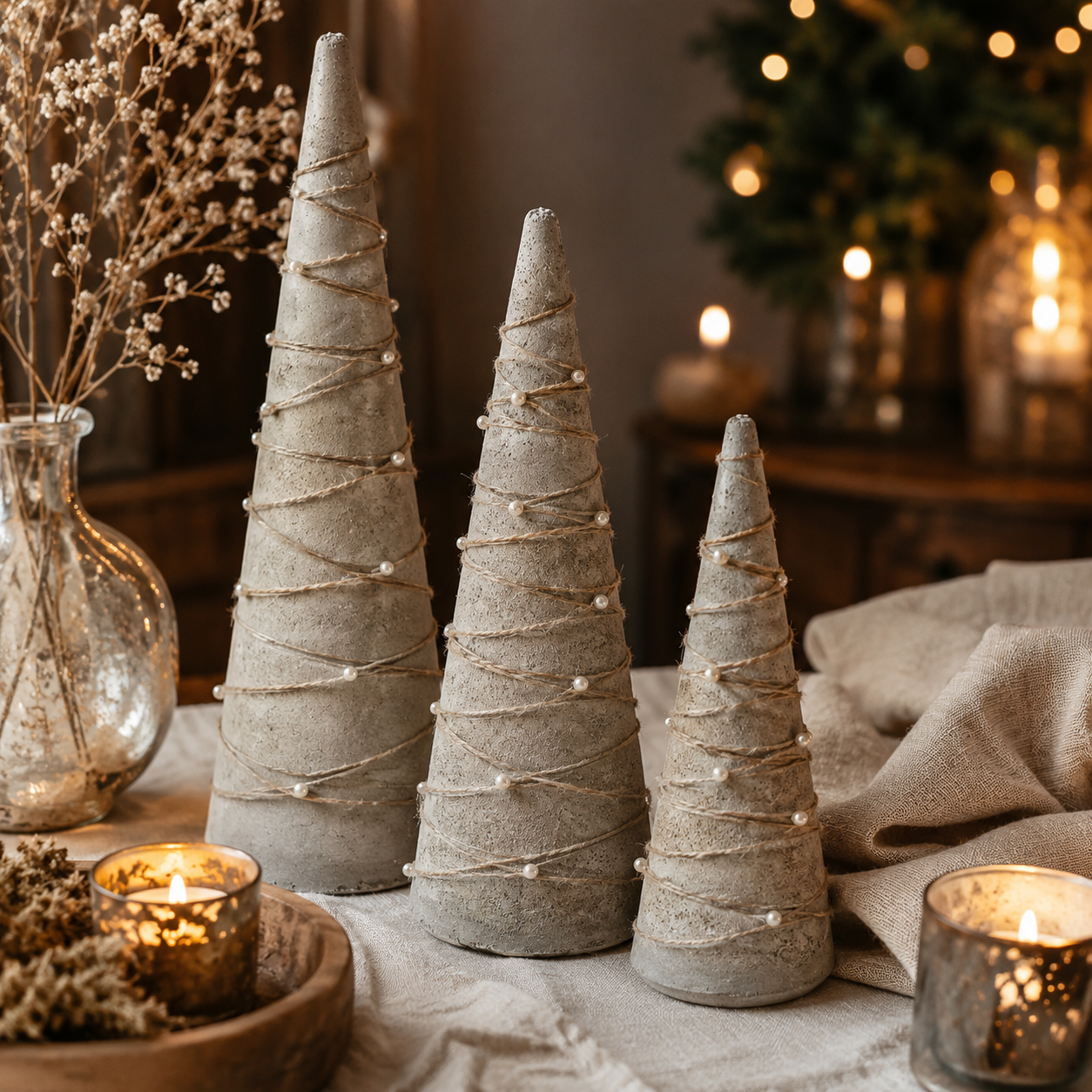 Idées de décorations de Noël créatives avec des cônes en ciment Idées de décorations de Noël créatives avec des cônes en ciment idees de decorations de noel creatives avec des cones en ciment 7