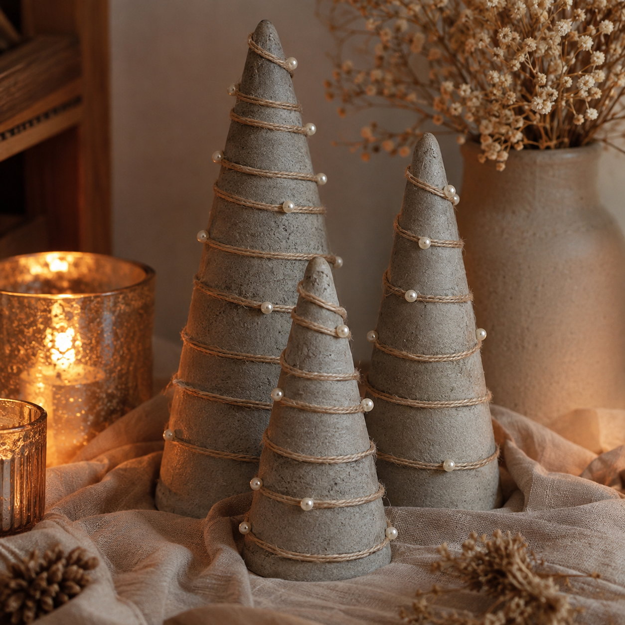 Idées de décorations de Noël créatives avec des cônes en ciment Idées de décorations de Noël créatives avec des cônes en ciment idees de decorations de noel creatives avec des cones en ciment