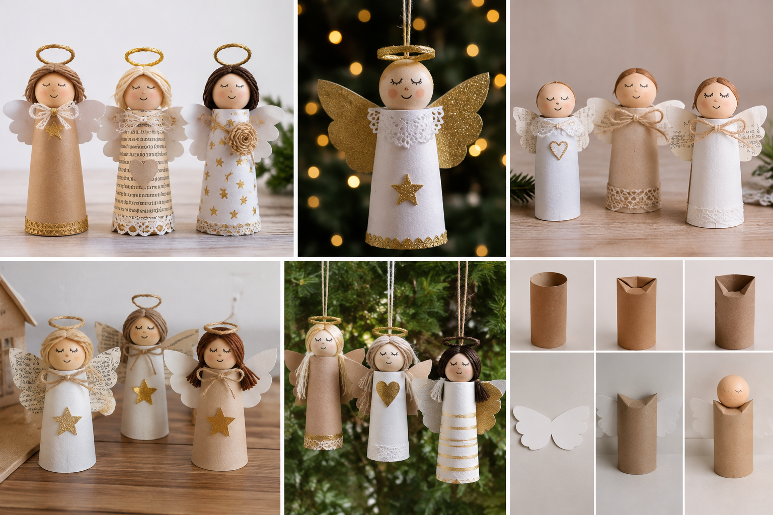 Idées pour créer des anges de Noël avec différents matériaux Idées pour créer des anges de Noël avec différents matériaux idees pour creer des anges de noel avec differents materiaux 4