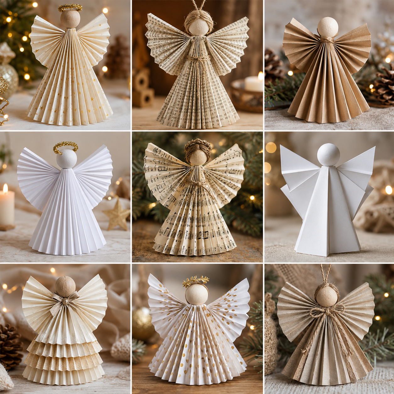 Idées pour créer des anges de Noël avec différents matériaux Idées pour créer des anges de Noël avec différents matériaux idees pour creer des anges de noel avec differents materiaux 5