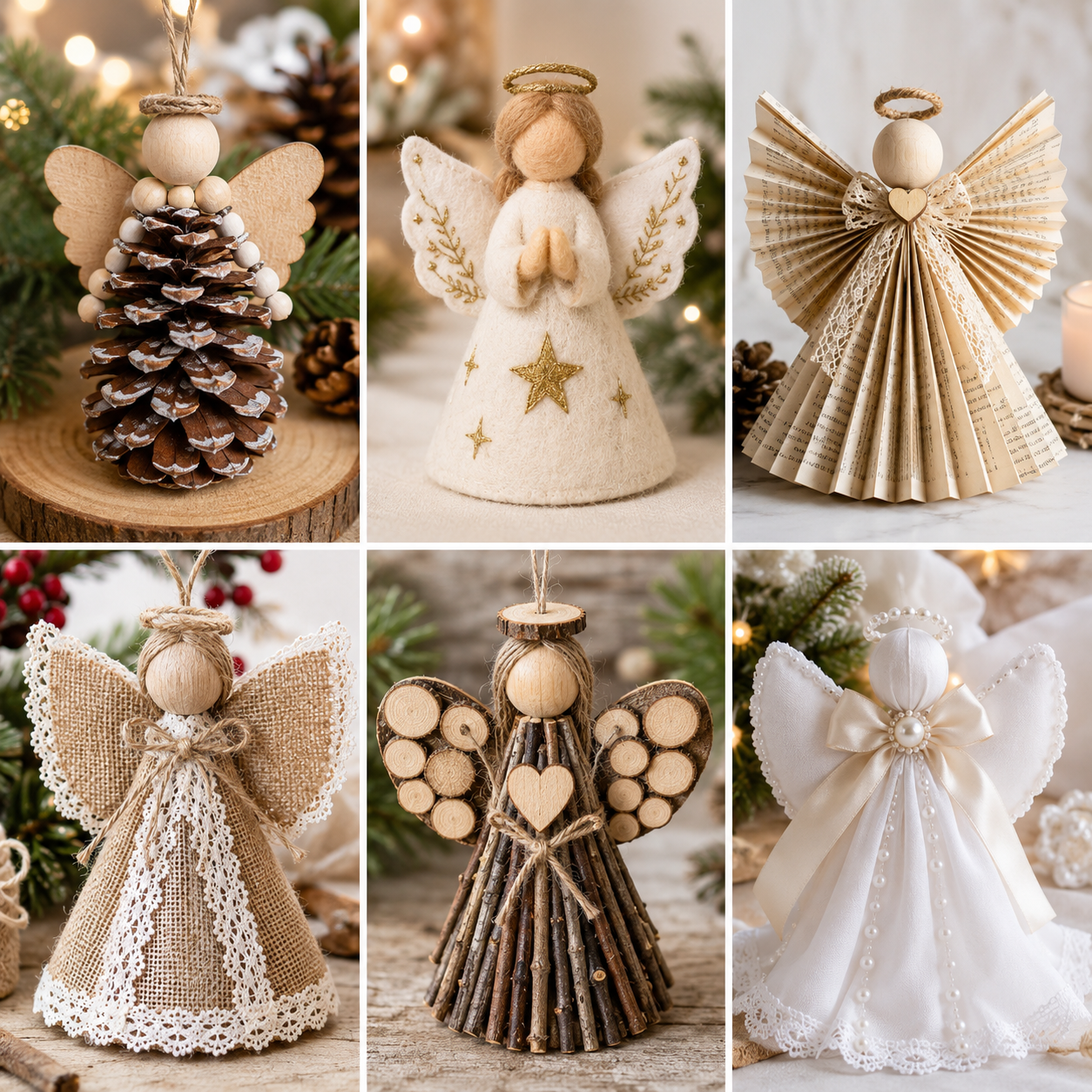 Idées pour créer des anges de Noël avec différents matériaux Idées pour créer des anges de Noël avec différents matériaux idees pour creer des anges de noel avec differents materiaux 6