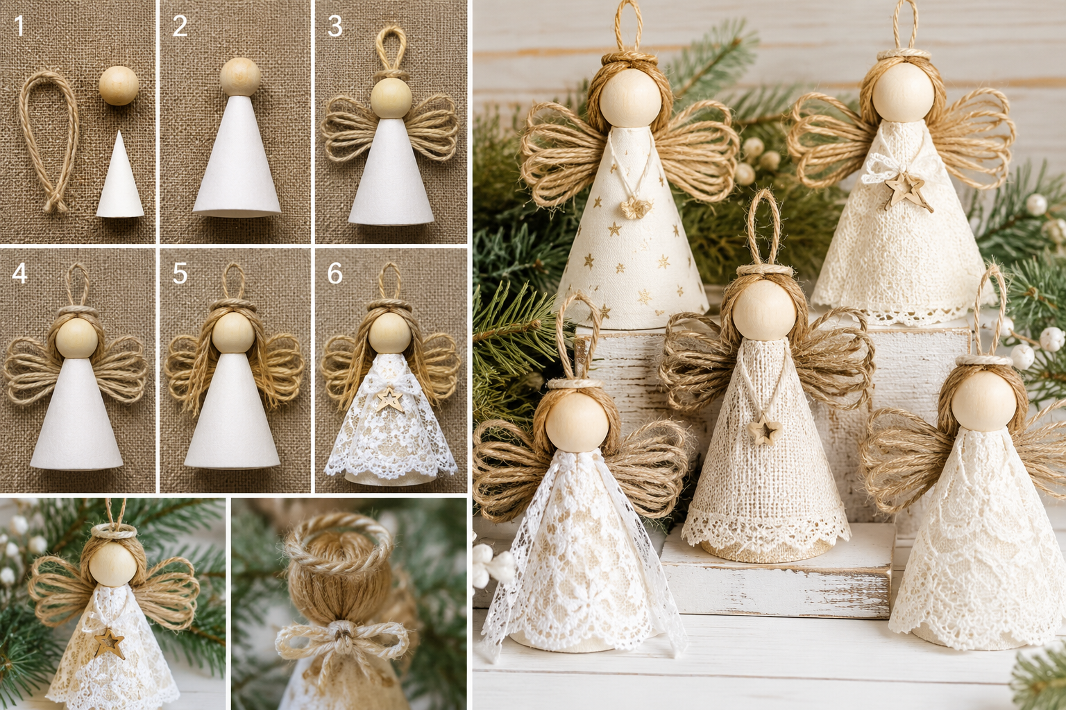 Idées pour créer des anges de Noël avec différents matériaux Idées pour créer des anges de Noël avec différents matériaux idees pour creer des anges de noel avec differents materiaux 7