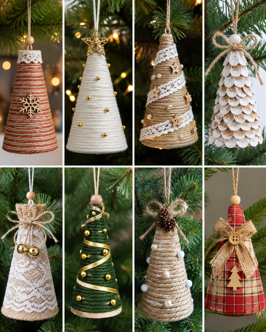 Petits cônes de Noël à suspendre au sapin idées déco Petits cônes de Noël à suspendre au sapin idées déco petits cones de noel a suspendre au sapin 6