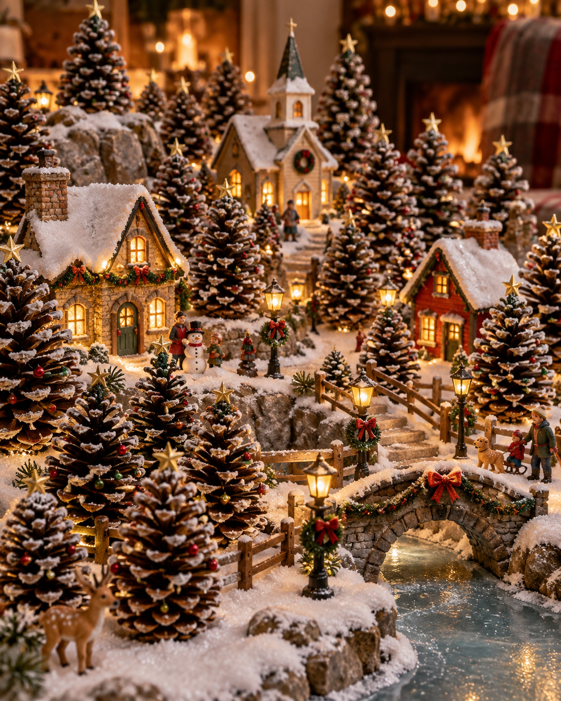 Adorables mini-sapins réalisés avec des pommes de pin Adorables mini-sapins réalisés avec des pommes de pin adorables mini sapins realises avec des pommes de pin 9
