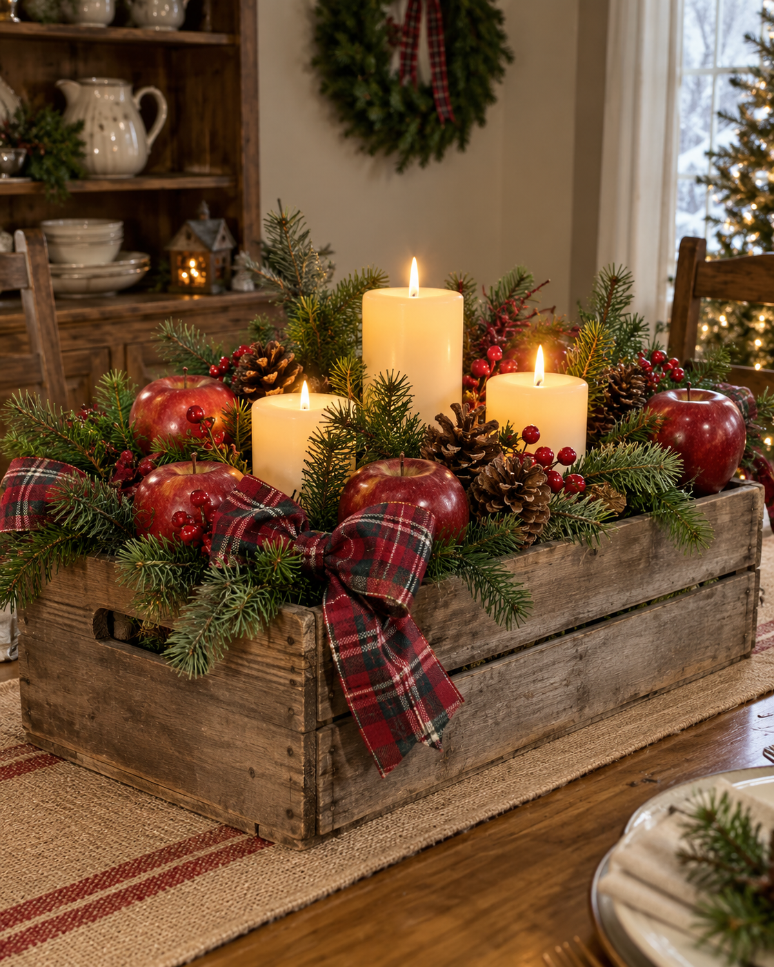 Créez un centre de table de Noël avec boîtes en bois Créez un centre de table de Noël avec boîtes en bois centre de table de noel avec boites en bois 4