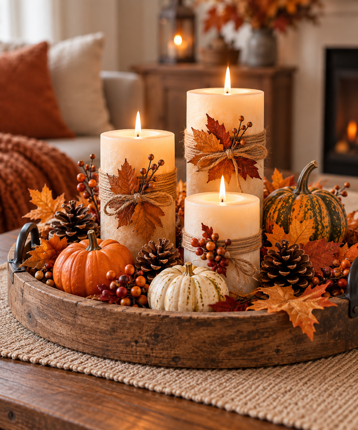 Décorations avec des bougies pour l'automne : Idées pour une maison cosy Décorations avec des bougies pour l'automne : Idées pour une maison cosy decorations avec des bougies pour automne 4