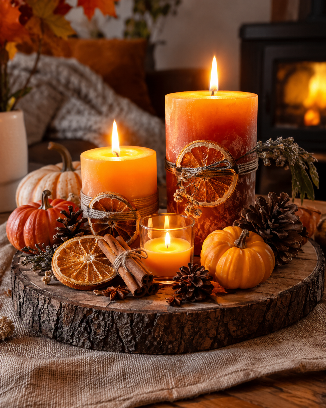 Décorations avec des bougies pour l'automne : Idées pour une maison cosy Décorations avec des bougies pour l'automne : Idées pour une maison cosy decorations avec des bougies pour automne 5