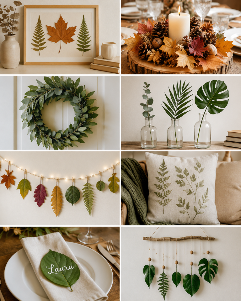 Idées créatives pour utiliser des feuilles dans la décoration de la maison Idées créatives pour utiliser des feuilles dans la décoration de la maison idees creatives pour utiliser des feuilles dans la decoration de la maison 5