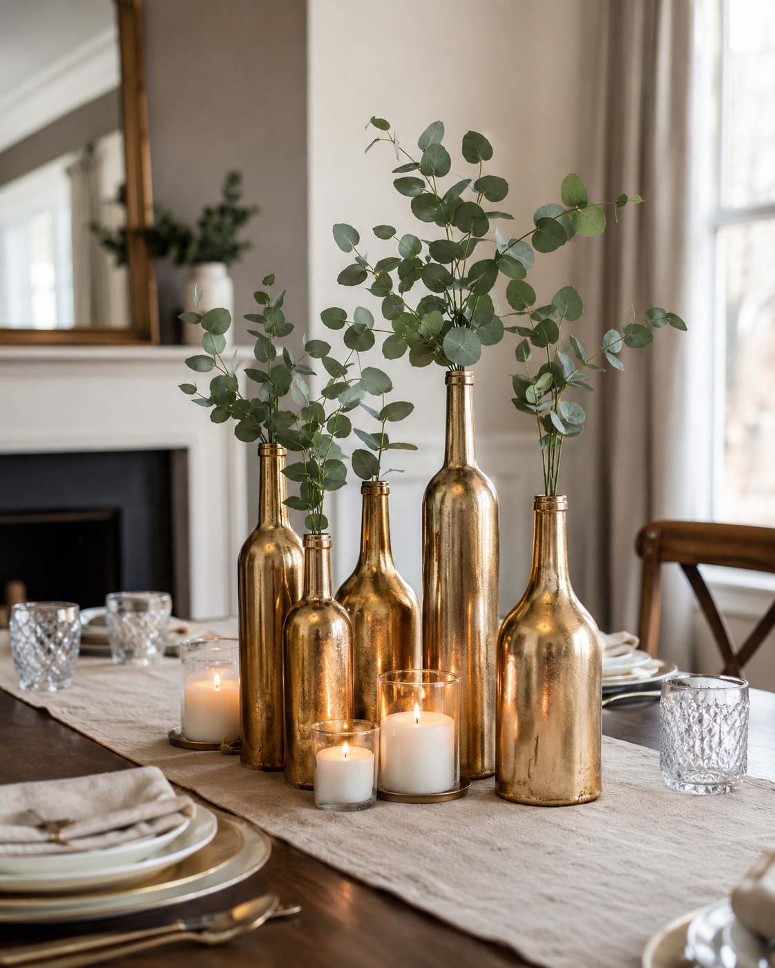 Idées de décoration avec des bouteilles dorées faciles et élégantes Idées de décoration avec des bouteilles dorées faciles et élégantes idees de decoration avec des bouteilles dorees 1 1